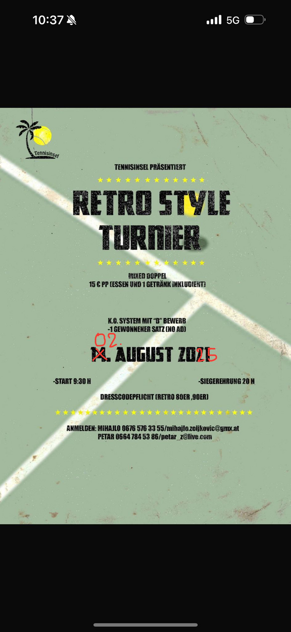 Safe the Date, Samstag, 2.8.2025